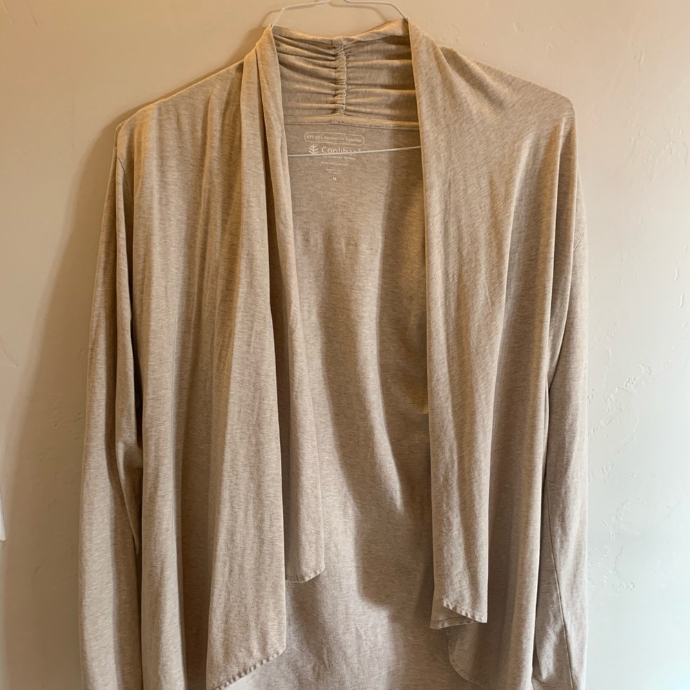 Coolibar UPF 50+ sun protective wrap sweater